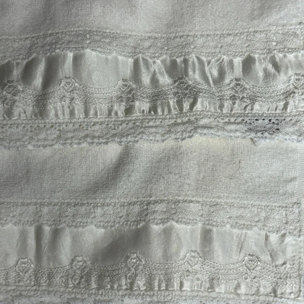 Avanti Set O 4 VTG Towels Ivory 70s 2 Bath 2 Hand 100% Cotton MCM Retro Feminine